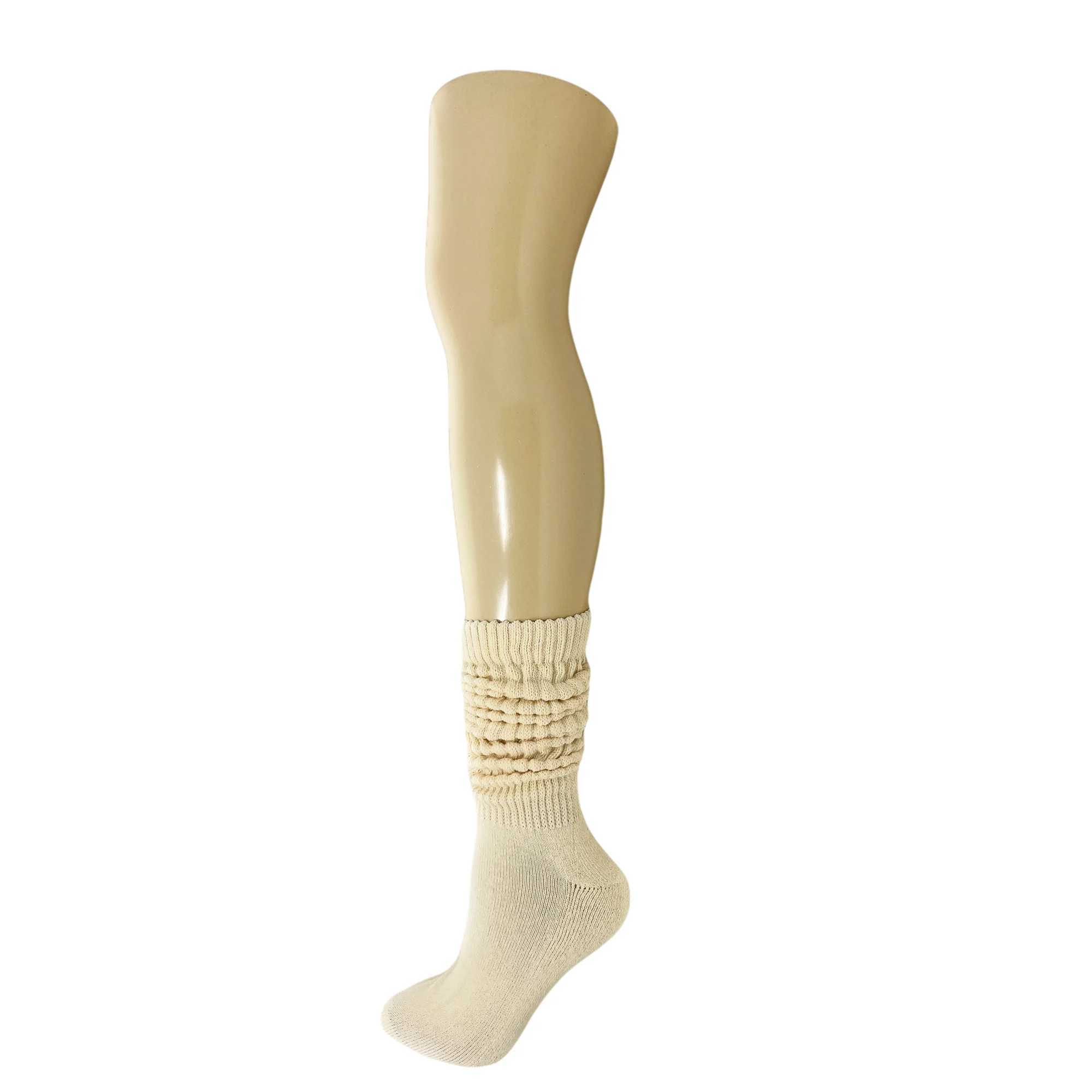 Scrunch Knee-High Socks for Women Stylish and Comfortable Scrunch Crew Socks 1 Pair T250602