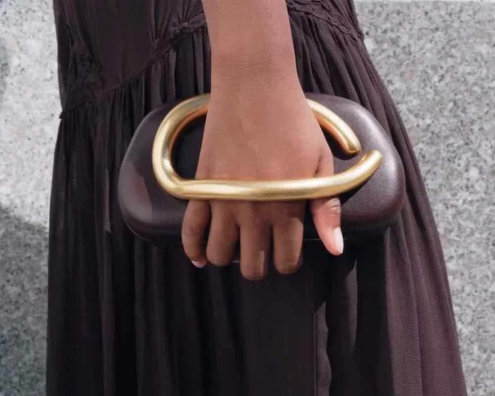 New Brand Designer Handmade Gold Closure Box Clutch Bag Women Evening Wedding Mini Female Wallets Party Cute Purse Bag Handbag W250602