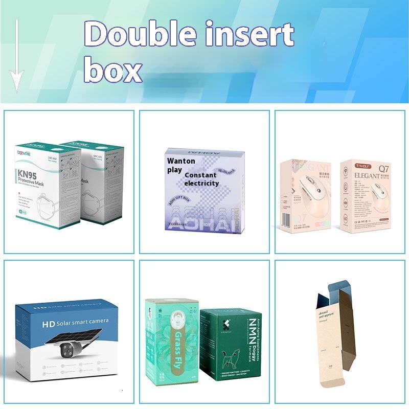 Flower White Tea and Packaging Double Insert Foldable Paper Box Small Batch Color Printing