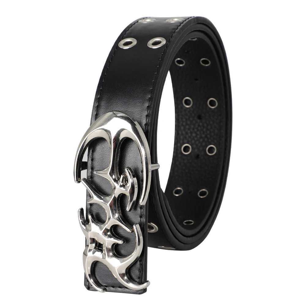 New Fashion Luxury Mens Belt Classic Special Shaped Hollow Buckle Belt Black Casual Designer Womens Belt-Pair with JeansDressXJ250602