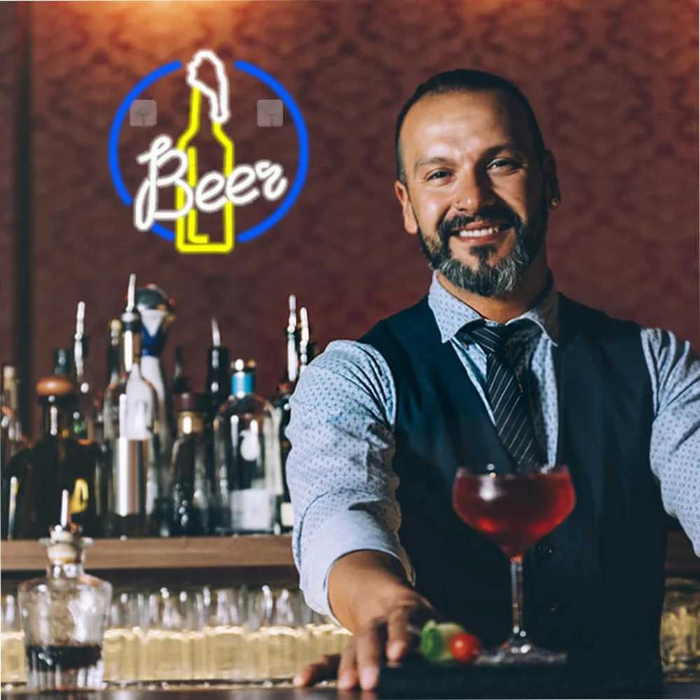 Beer Neon Light LED Beer Neon Signs Beer Neon Light for Bar Club Gaming Room Home Wedding Birthday Party Decor Sign Gift XJ250602