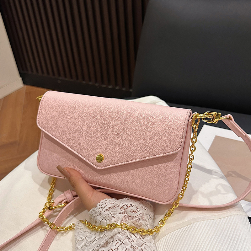 designer High-Quality Texture Envelope Small Bag for Women 2025 New Trend Niche Simple Crossbody Bag Fashionable Stylish Small Square Bag