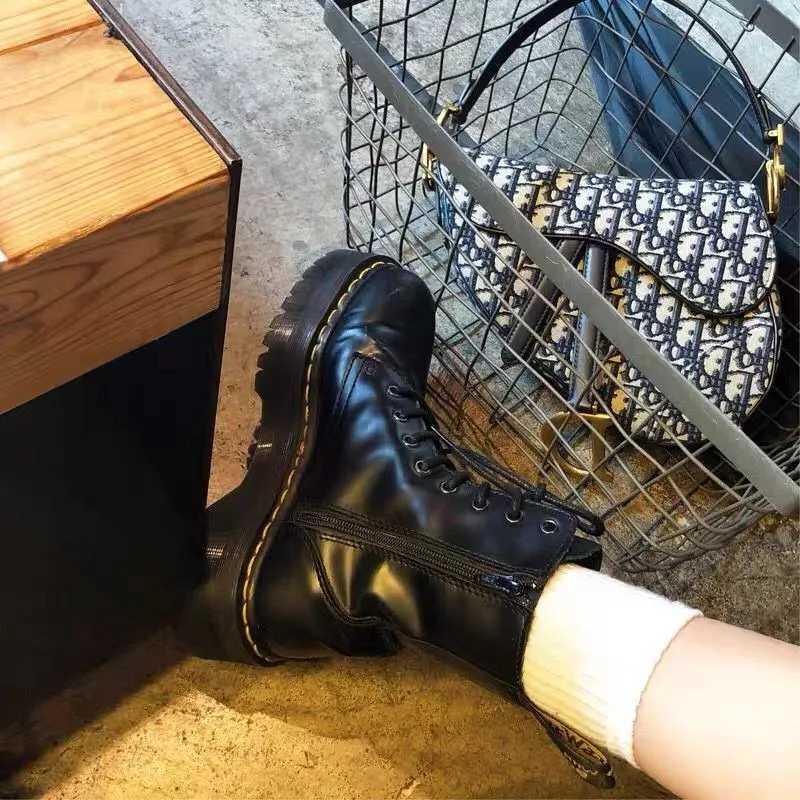 Minimalist Women Boots Casual Shoes Leather Chelsea Ladies Classic Punk Female Goth Shoes High Platform Boots Women Botas Mujer XJ250602