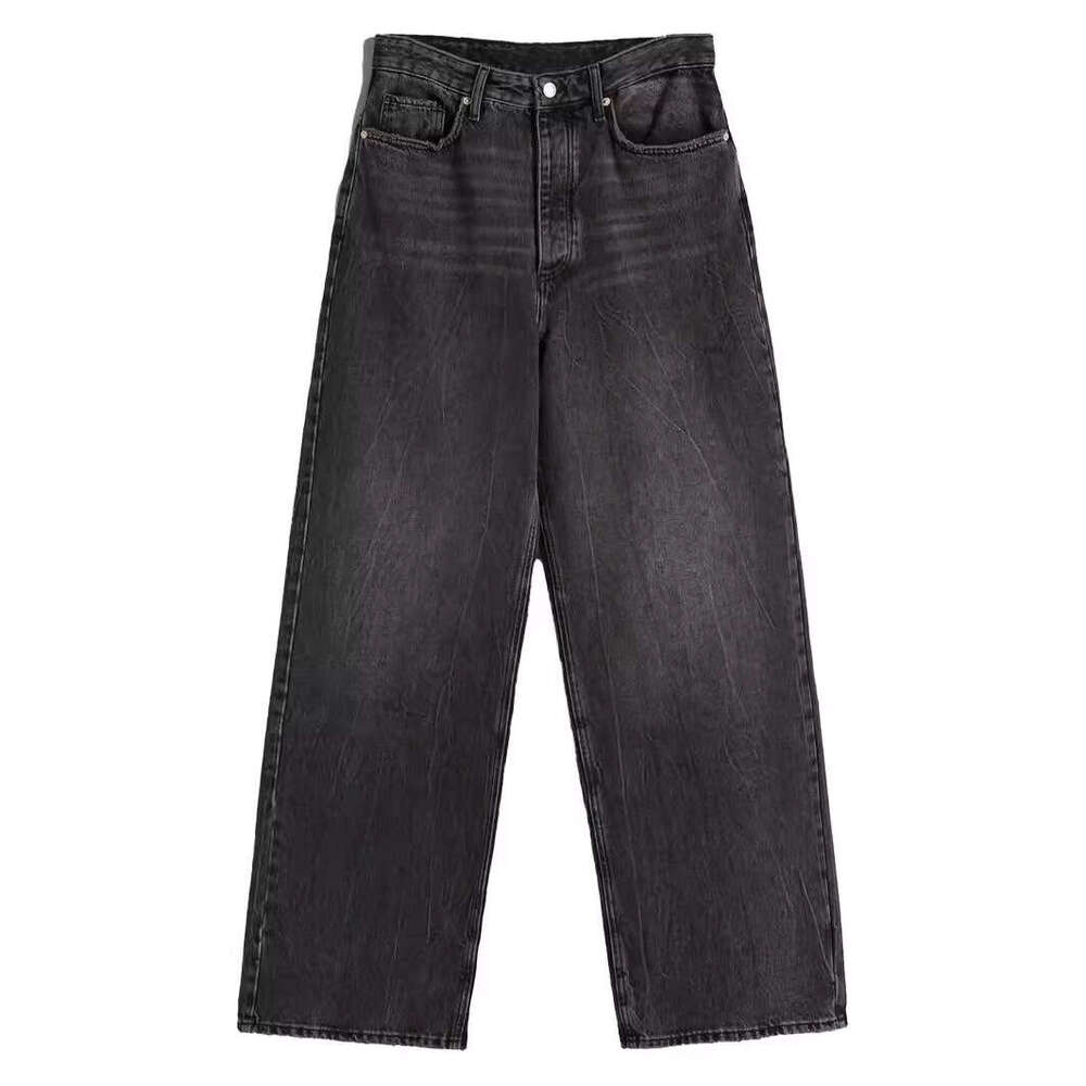 Cat Whisker Loose Wide-Leg Jeans For Women B5