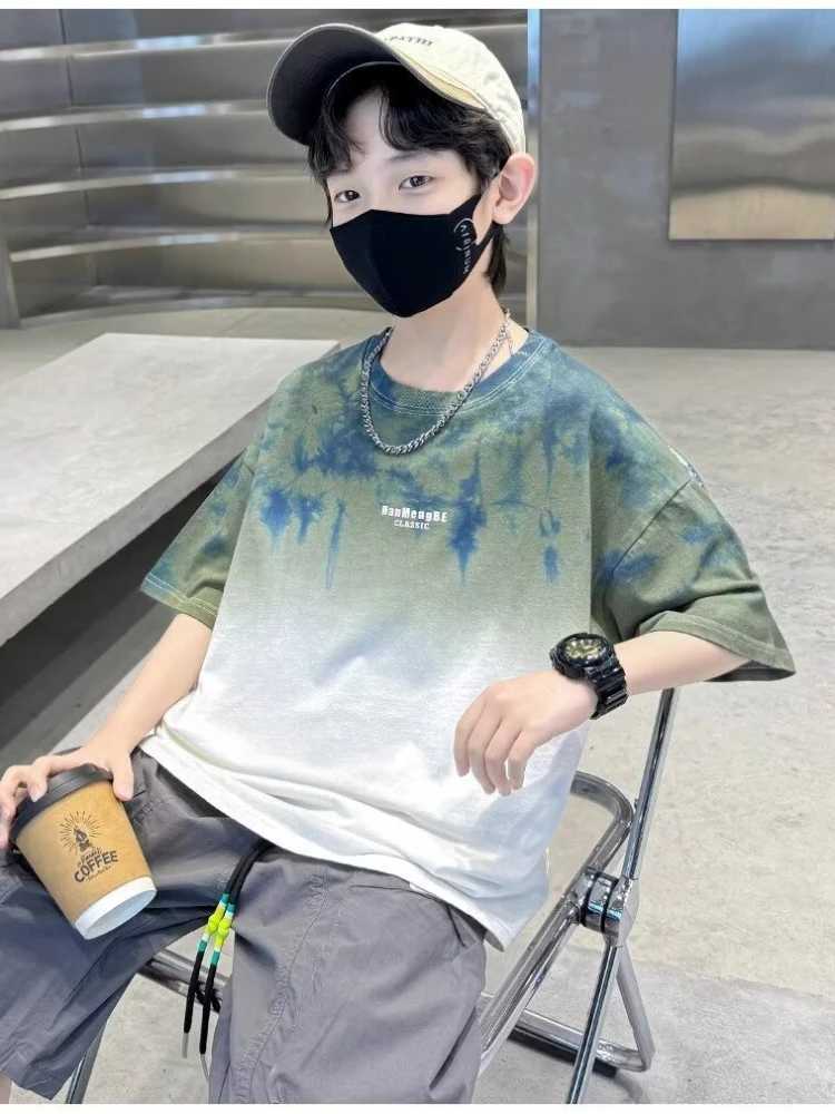 Boys Clothes Summer Fashion Large Size Kids Clothes Streetwear Boys Girls Personality Comic T Shirt Tops Childrens Short Sleeve T250603