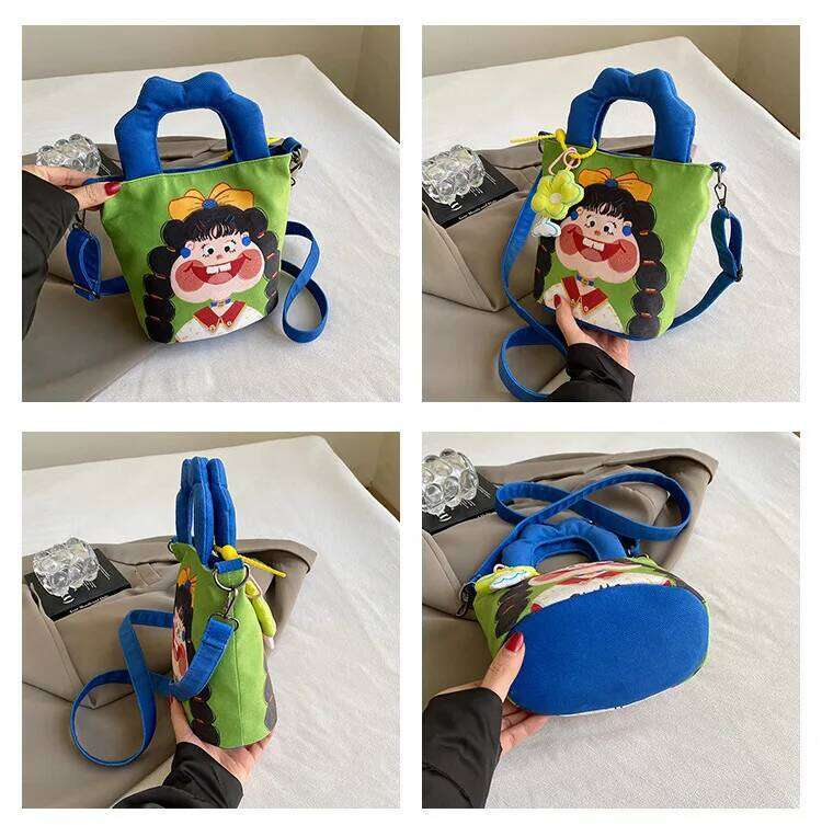 Mini Single Shoulder Crossbody Mini Handbag, Mobile Phone Bag, Wfold Over Woman Fashion Nylon Handbag Bag For Shopping
