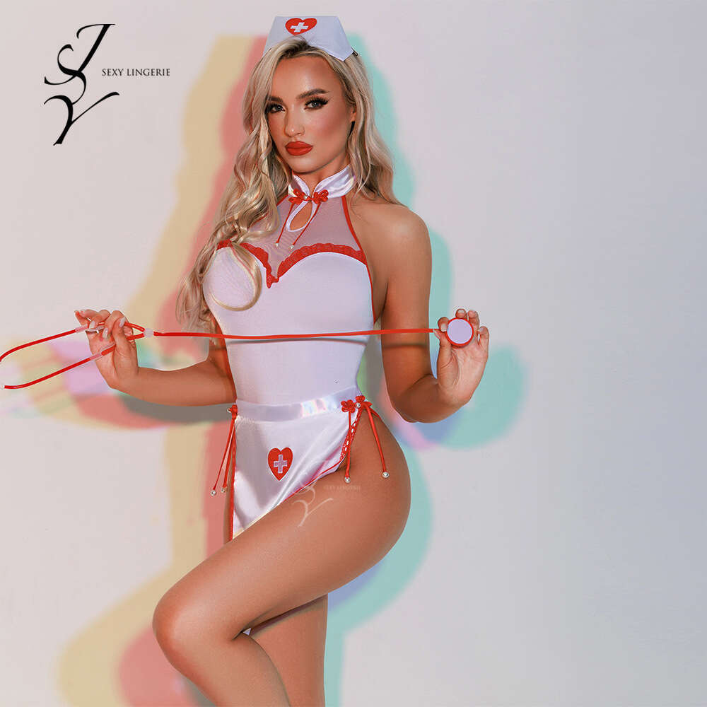 Spell Lingerie Porn Suits JSY Lingerie One Piece Costume Role Play Sexy Uniform Doctor Nurse Outfit Sexy Lingerie