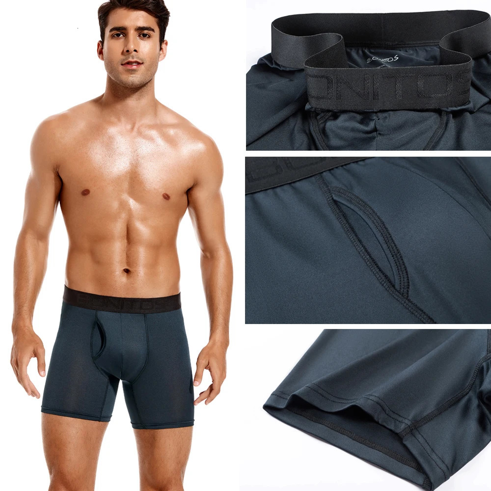 4pcs Front opening underpants men Boxers man sexy boxer shorts Mens panties gift underwear for mens calecon 250603