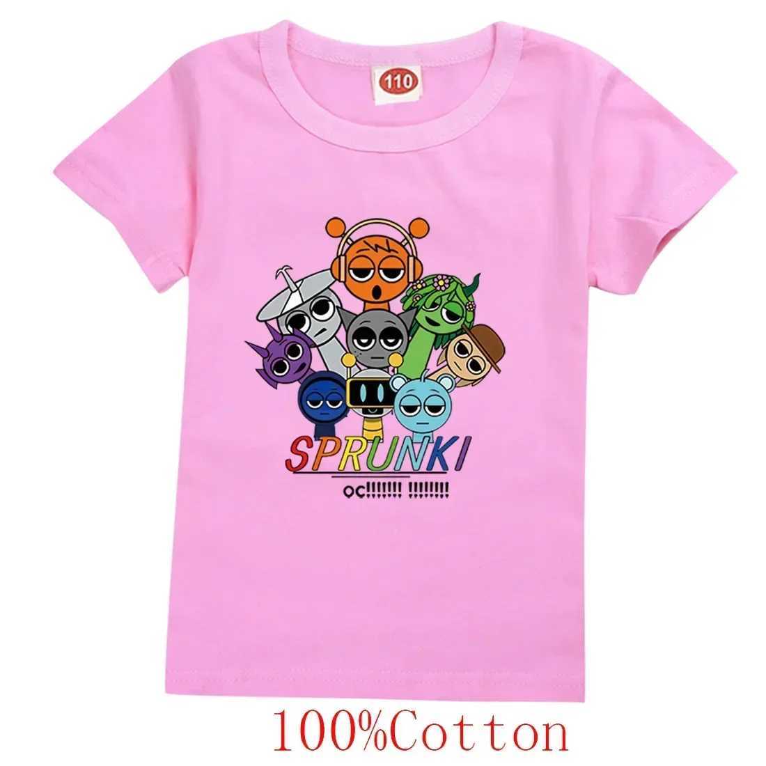 Spurki Horror Game Incrediblebox Printed Childrens Short Sleeve T-shirt Summer Fashion Kid Tshirt Baby Tee Top Boy Girl Clothes T250603