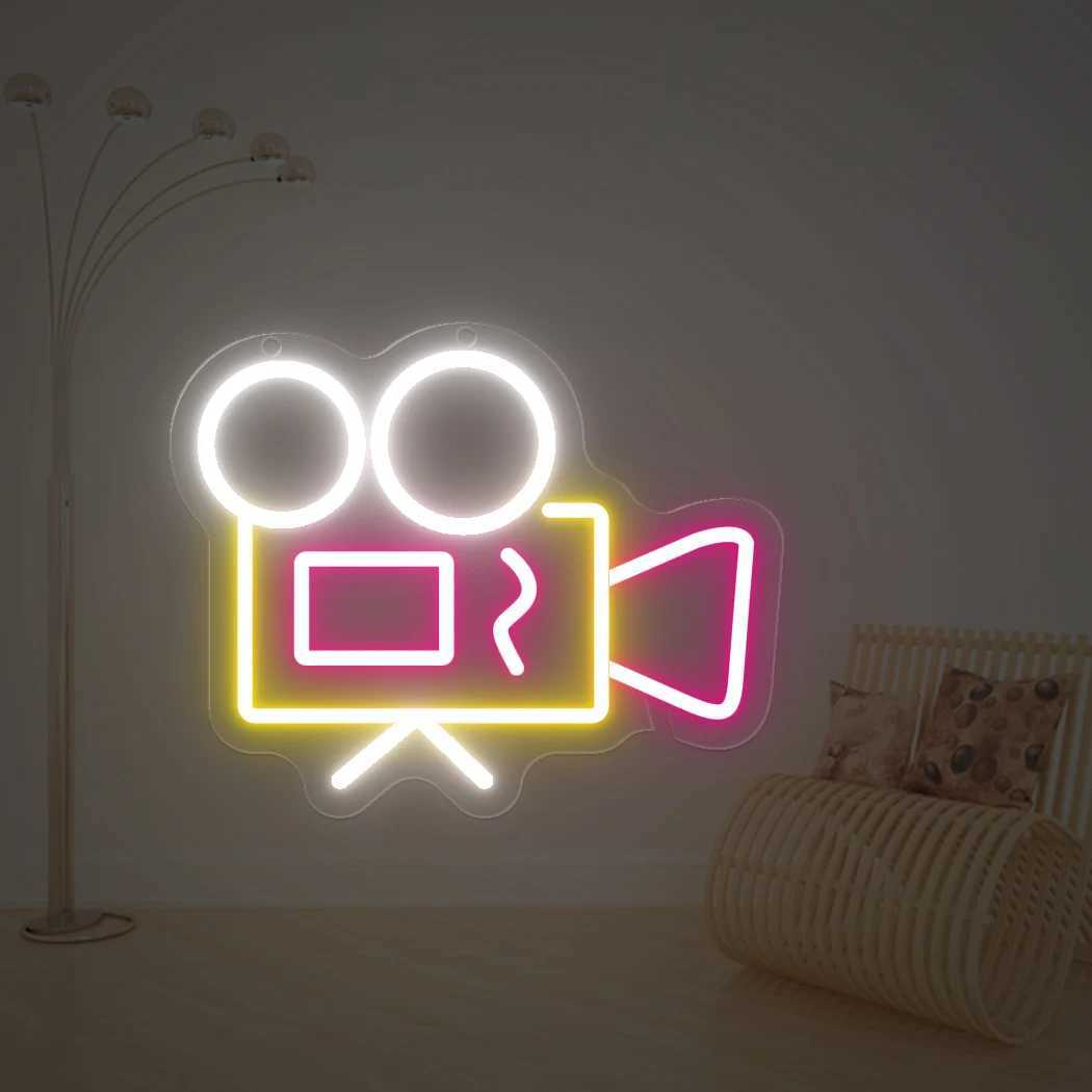 Camera Neon LED Sign Wall Decor Neon Light Photography Room Shop Home Bar Wall Decoration Wedding Birthday Gift USB Neon Lights XJ250602