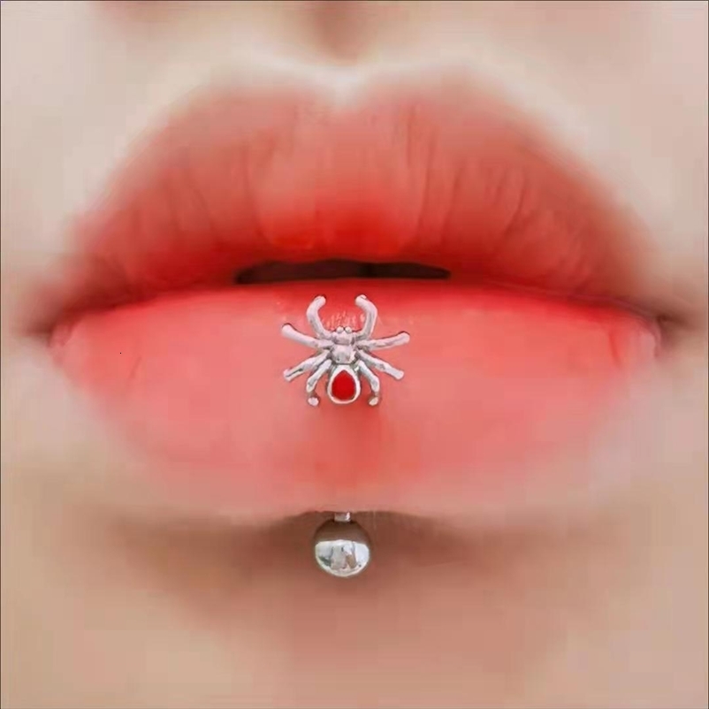 JHJT 16G Spider Curved Barbell Eyebrow Rings Stainless Steel Cartilage Daith Earrings Belly Eyebrow Piercing Jewelry 250530