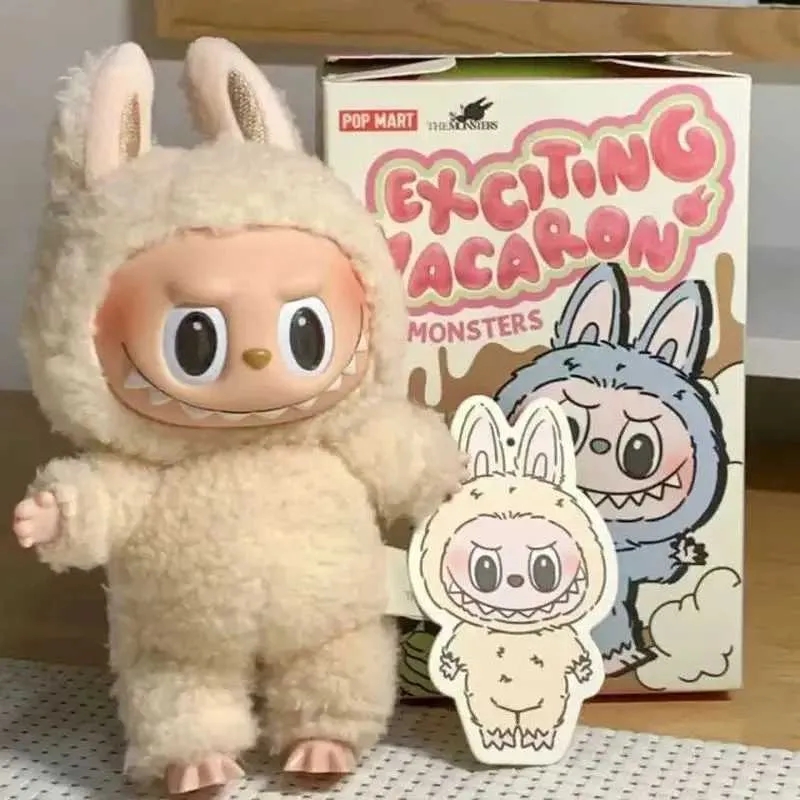New High-quality Blind Box Labubu The Monsters Exciting Macarons Series Toys Cute Action Anime Figure Dolls Kid GiftsC250310