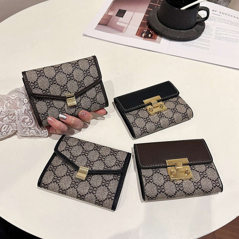 New Style Small 70% off Coin Purse Old Flower Material Women's Wallet Fashion Card Holder