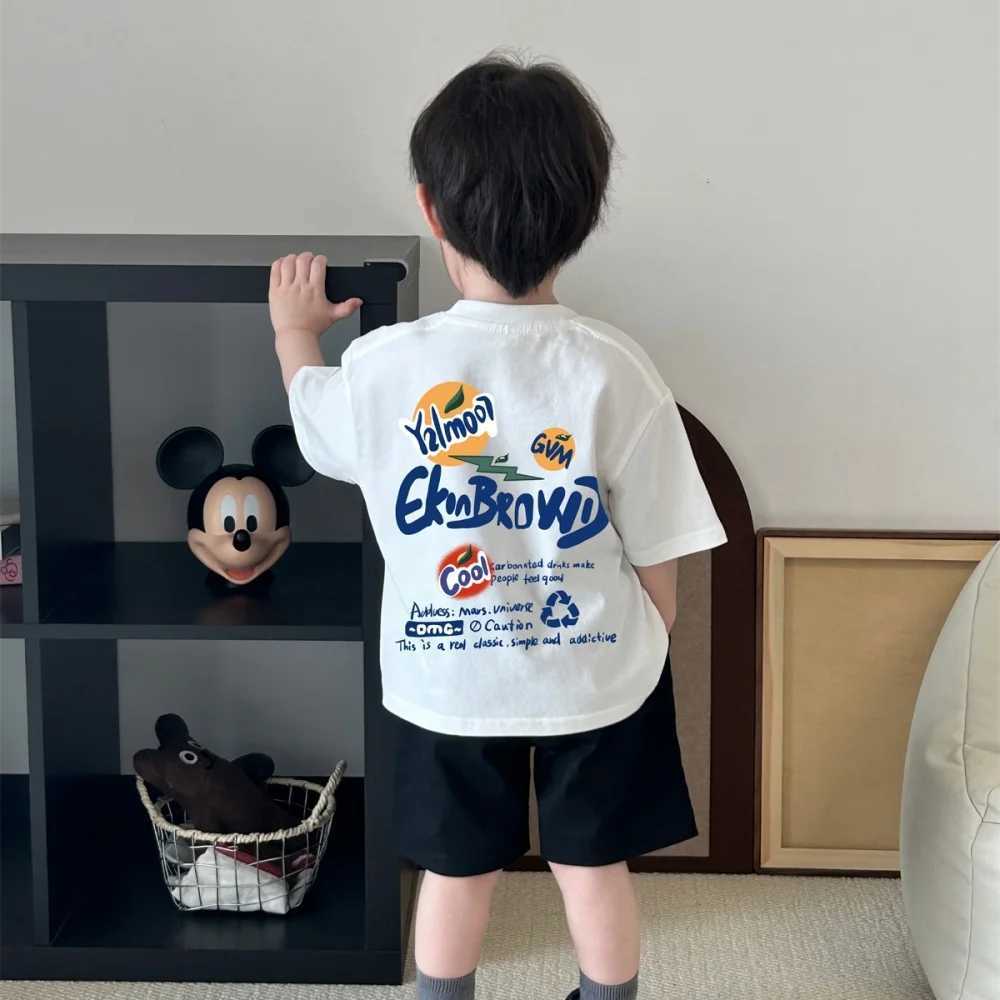 Trendy short-sleeved T-shirts for boys and girls original summer loose casual outfits fresh and cool T250603