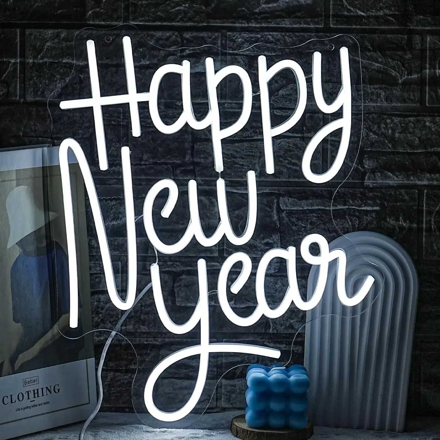 Im So Happy Youre Here Neon Sign Dimmable Positive Affirmation LED Light for Kids Room Classroom Home Business Wall Art Decor XJ250602