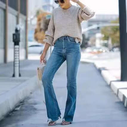 Fashion Slim Fit Stretch Jeans For Women Ladies B5