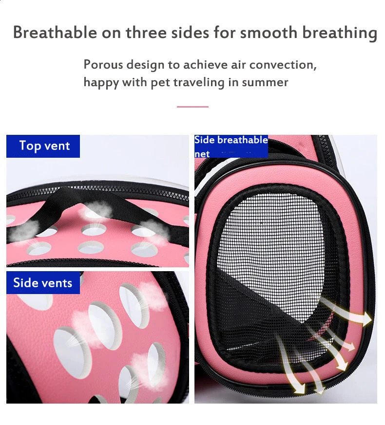 Cat Bag Cat Cage Transport Backpack Dog Cat Bag Travel Pet Portable Breathable Transparent Backpack for Cats Pet 250526