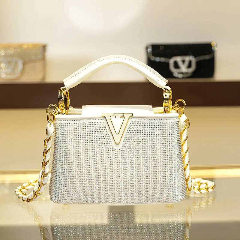 New European and American Retro Dia Set Fashion Women's Bag, Shoulder Crossover, Celebrity Same Style