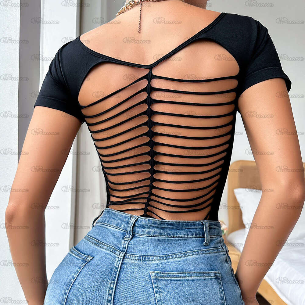 Spell Lingerie Porn Suits Plus Size Short Sleeve Top Open Chest Hollow Out Fishnet Inner Outer Wear Sexy Temptation Bra For Women Sexy Lingerie