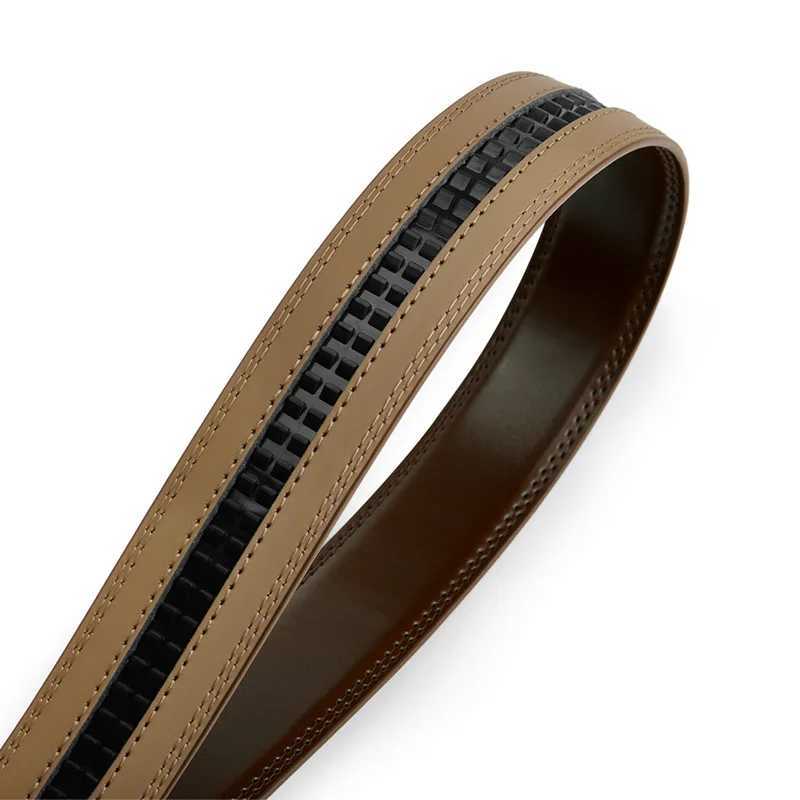 115 125 135 145cm Men Genuine Leather Belts Without Buckle Belt No Buckle Cowskin Luxury Belt Black Brown Belts for Women XJ250602