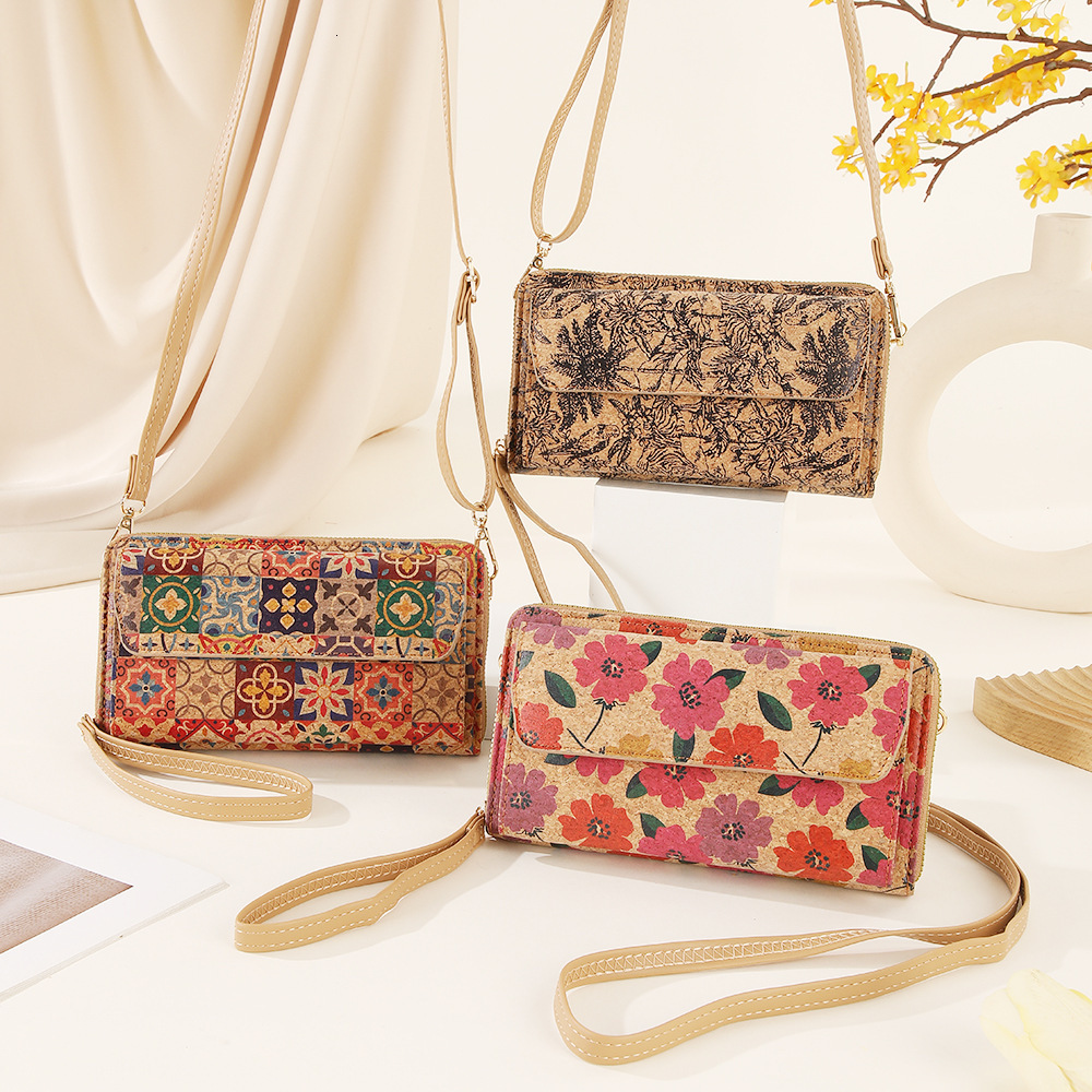 Top Brand High Quality New Style 2025 New Summer Printed Dual-use Portable Phone Bag Crossbody Women's Bag Multi-card Slot Handbag New Free Deliv