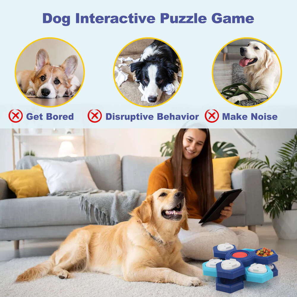 Supplies New Dog Toy Puzzle Feeder Pet Puppy Slow Food Bowl