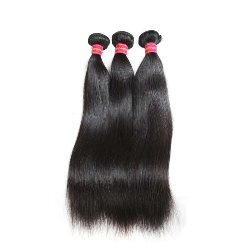 Ali Queen 3/4pcs Brazilian Raw Virgin Weave Bundles 8"~34" Natural Color Straight Unprocessed Human Hair Weaving