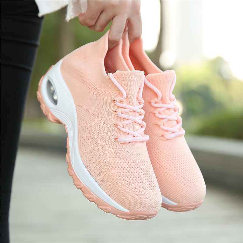 Casual Shake New High Elastic Flyknit Breathable Casual Shoes Trendy Fashion Lightweight Sock Quanzhou Sports Shoes Ddmysaturn