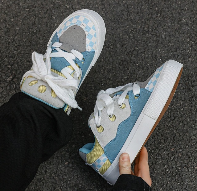 2024 New Style Student Couple Low-top Vulcanized Bread Sneakers Women's National Trend Niche Sports Casual Men's Shoes X200