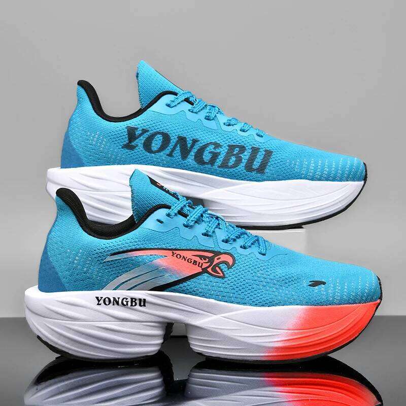 Marathon Air Cushion Carbon Plate Sports Run ning Shoes Men Breathable Lightweight Women Comfortable Nonskid Spec iality Sneakers