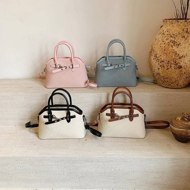 2025 New Handbag, Korean Fashion Texture Leather, niche designer, women's contrasting color, casual commuting, new small square bag