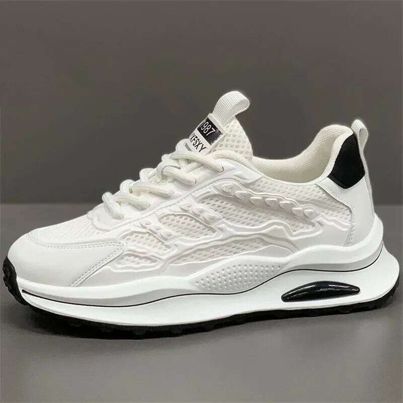 Men's Breathable Mesh Summer 2025 Out Casual Running Soft Bottom Comfort Light Fashion Shoes Thick Sole Sneakers