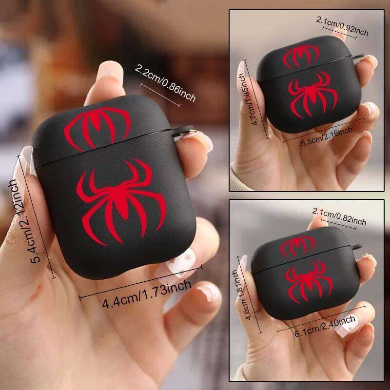 Wireless Bluetooth Earphone Cover 1 2 3 4 Pro 2nd Generation Gift for Friends Red Spider Case Man