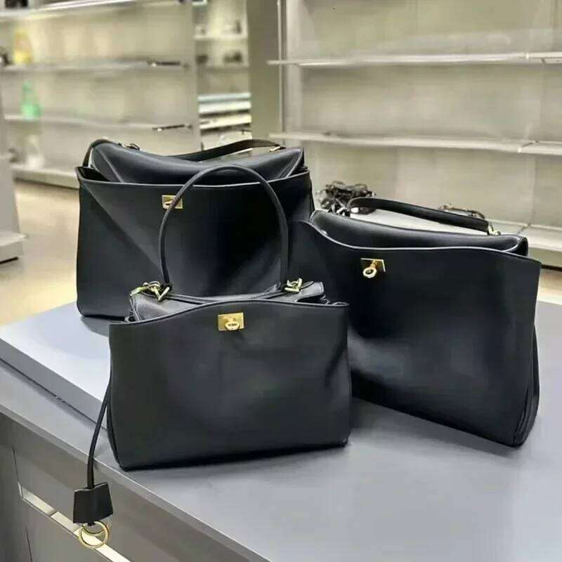 Rodeo Leather Women Business Briefcase Fashion Single Shoulder Diagonal Cross Women's Handbag Buckle Underarm Bag