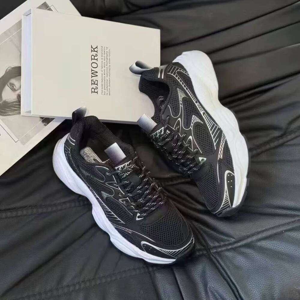 2025 New Dad Trbottomy Sneakers Men's Outdoor Sports Summer Breathable Thick-Soled Casual Shoes