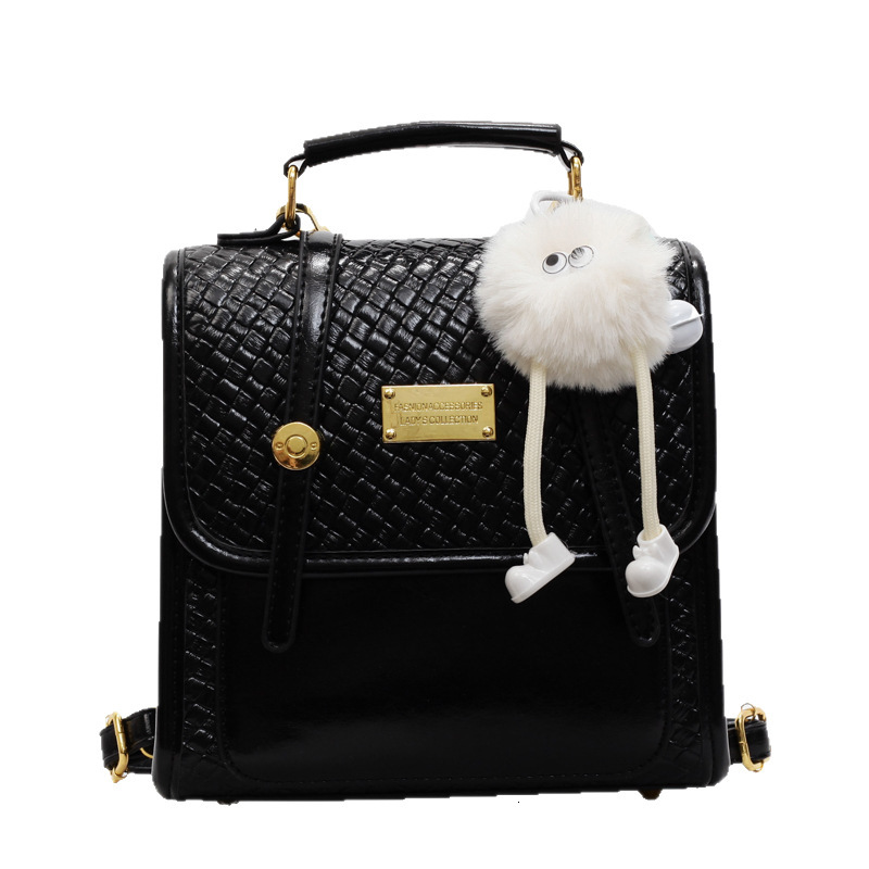 designer 2025 New Fashionable Versatile Casual Small Backpack for Women with High-end Trendy Style for Outings Simple Double Shoulder Bag