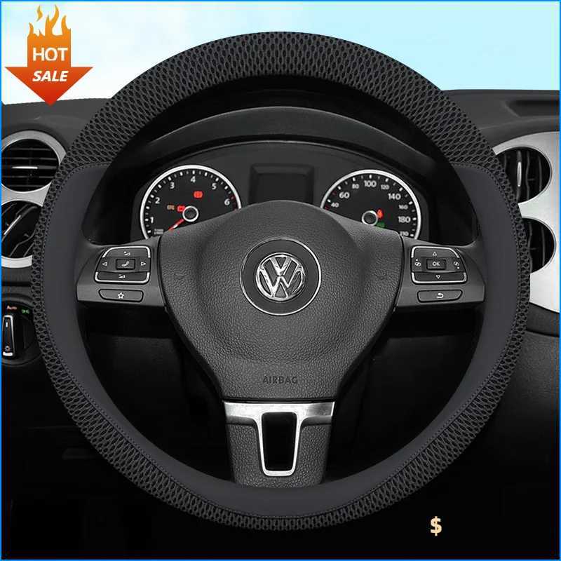 Car Steering Wheel Cover For Volkswagen VW Caddy 3 4 MK3 MK4 2007 2008 2010 2014 2015 2016 2017 2018 7Colors Auto Accessories R250603
