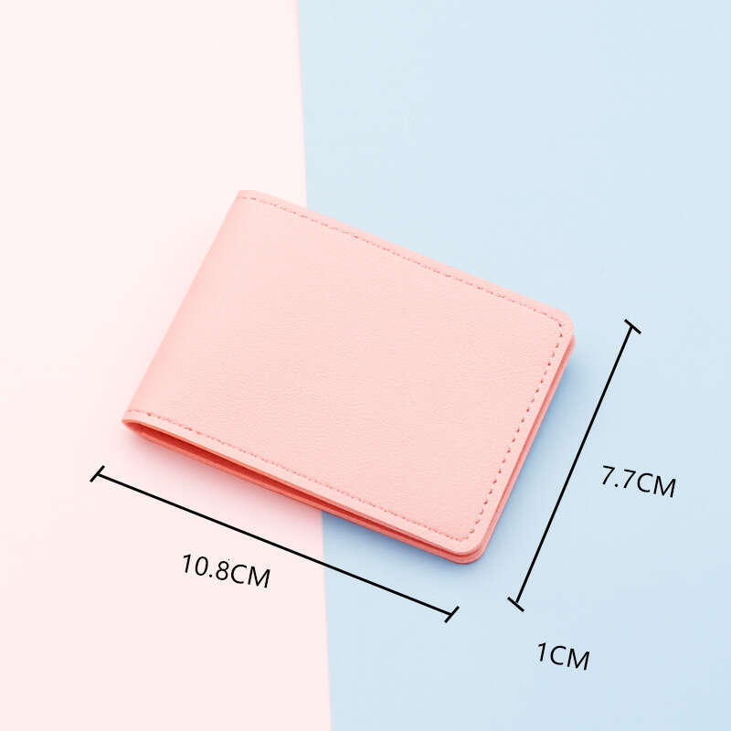 2-Slot Ultra-Thin Colorful Driver's License No Logo Mini Card Holder Gift