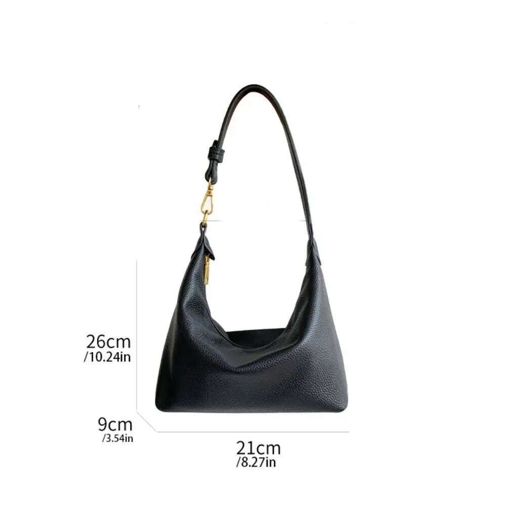 Women's Bags Designer Ins Large Capacity Hobo Korean PU Dumpling Bag Fashion Design Solid Color French Style Handbag Outdoor