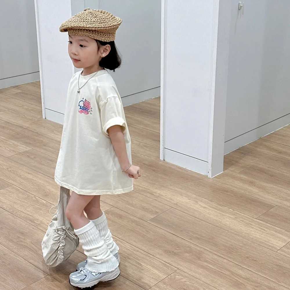 Trendy short-sleeved T-shirt for girls original pure cotton summer casual sweet and cool outfit cute and interesting T250603