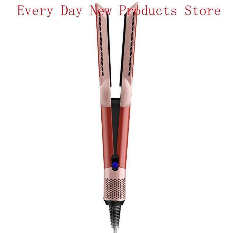 2 IN 1 Professional Straightener & Dryer Heat-Up Hair Flat Iron, Negative Ion Iron Long Lasting Styling Tool