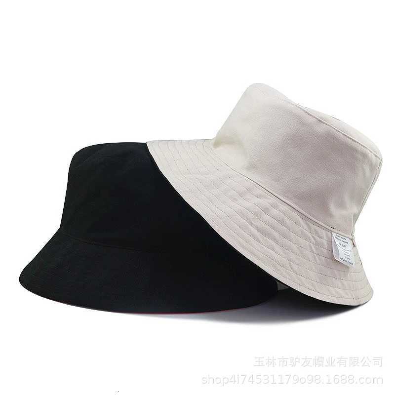 Oversize Fisherman Hat Women Summer Beach Cotton Bucket Hat Dad Large Sun Cap Big Head Men Plus Size Boonie Hats 58-60cm 61-68cm W250602