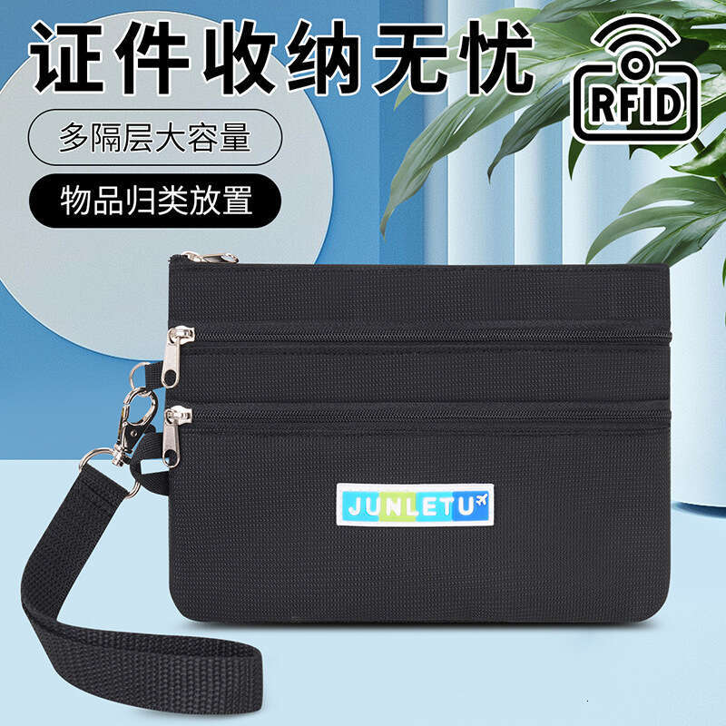 New Nylon FRID Anti-theft Card Cover Document Organizer Passport Holder