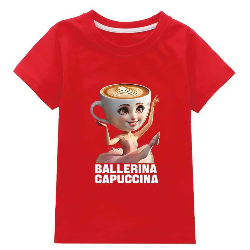 Ballerina Little Nun Italian Brainrot Funny Boys Cotton T Shirt Summer Fashion Girls Short Sleeve Tee Shirt Kids ClothesT250603
