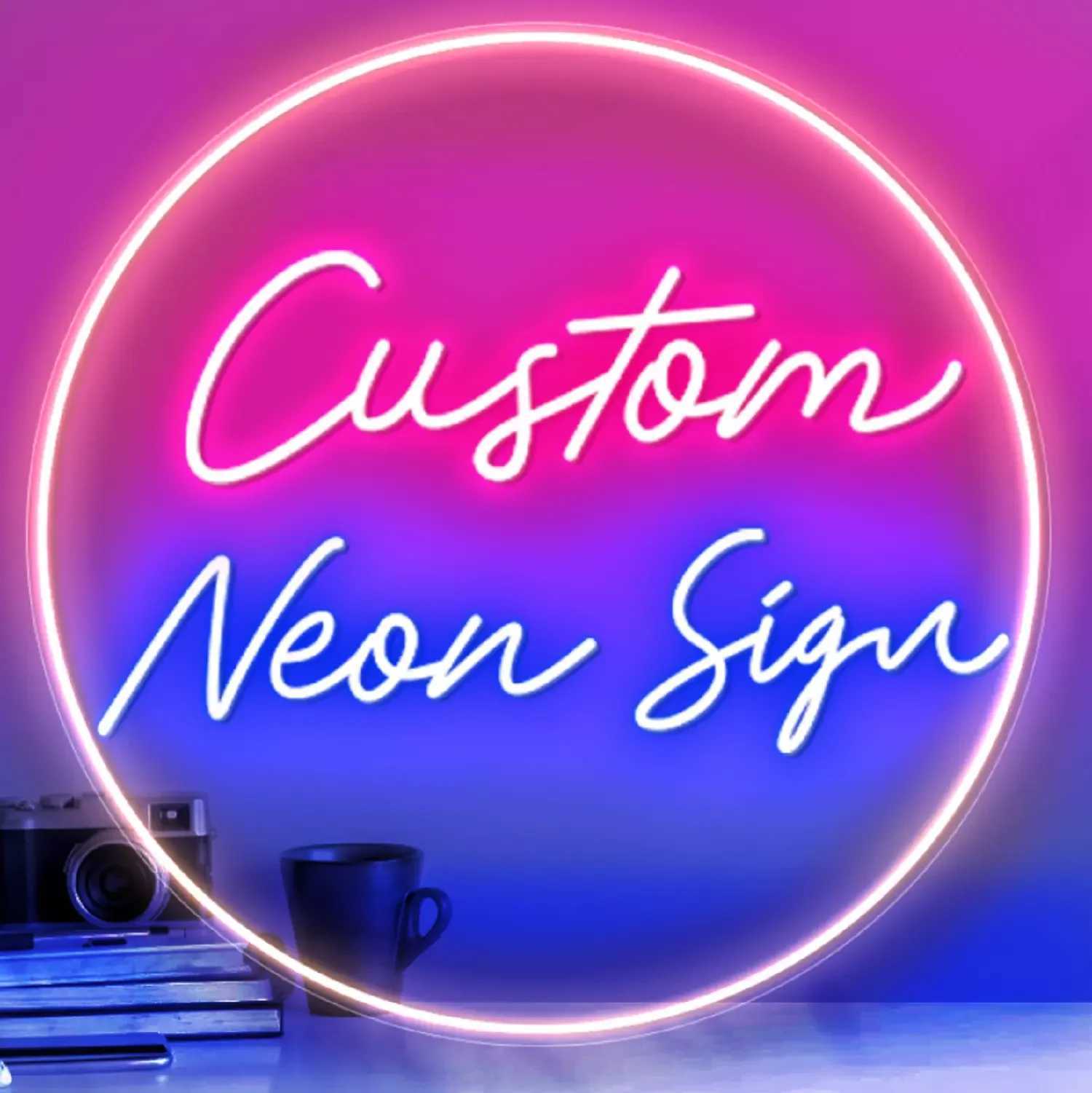 Custom Neon Sign Big Size LED Neon Light Wall Decor for Home Business Events Customizable Neon Name Signs for Room Decoration XJ250602