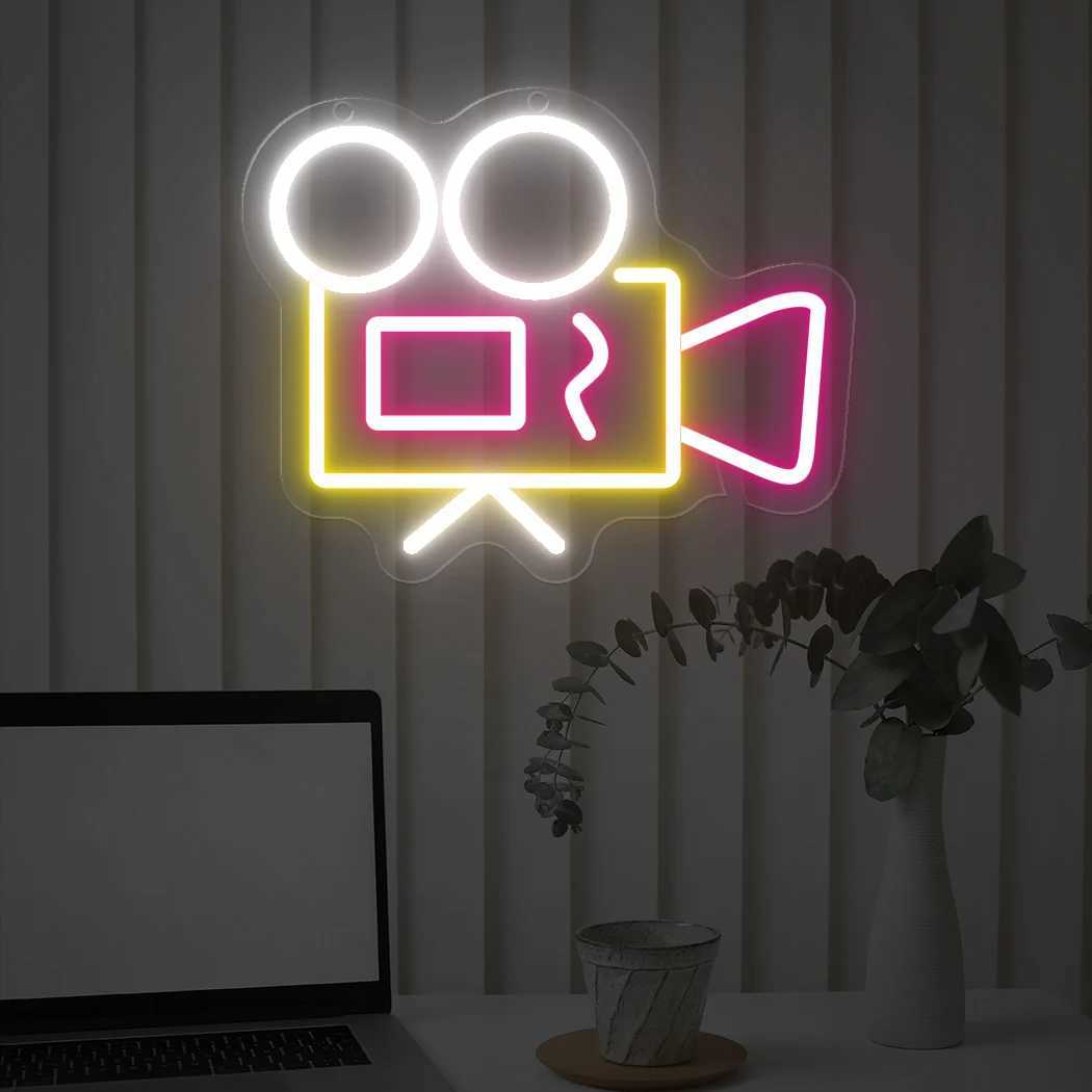 Camera Neon LED Sign Wall Decor Neon Light Photography Room Shop Home Bar Wall Decoration Wedding Birthday Gift USB Neon Lights XJ250602