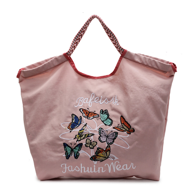 Travel Embroidered Women's Shoulder Waterproof Tote Internet Celebrity Nylon Handheld Crossbody Bag