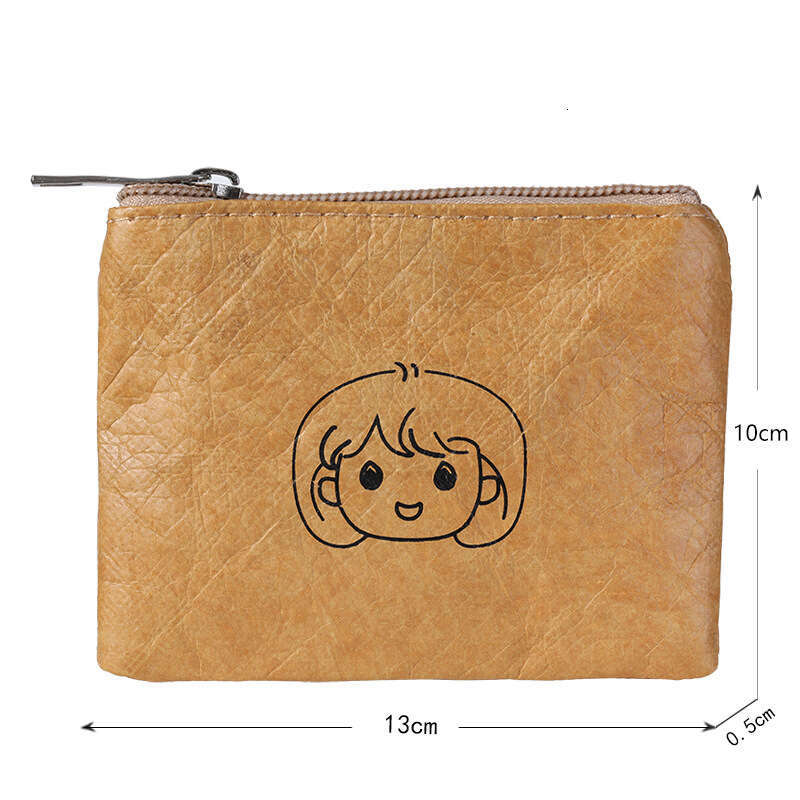 Mini Cute Portable Student Purse Key Earphone Coin Dupont Paper Storage Bag Small Card Holder
