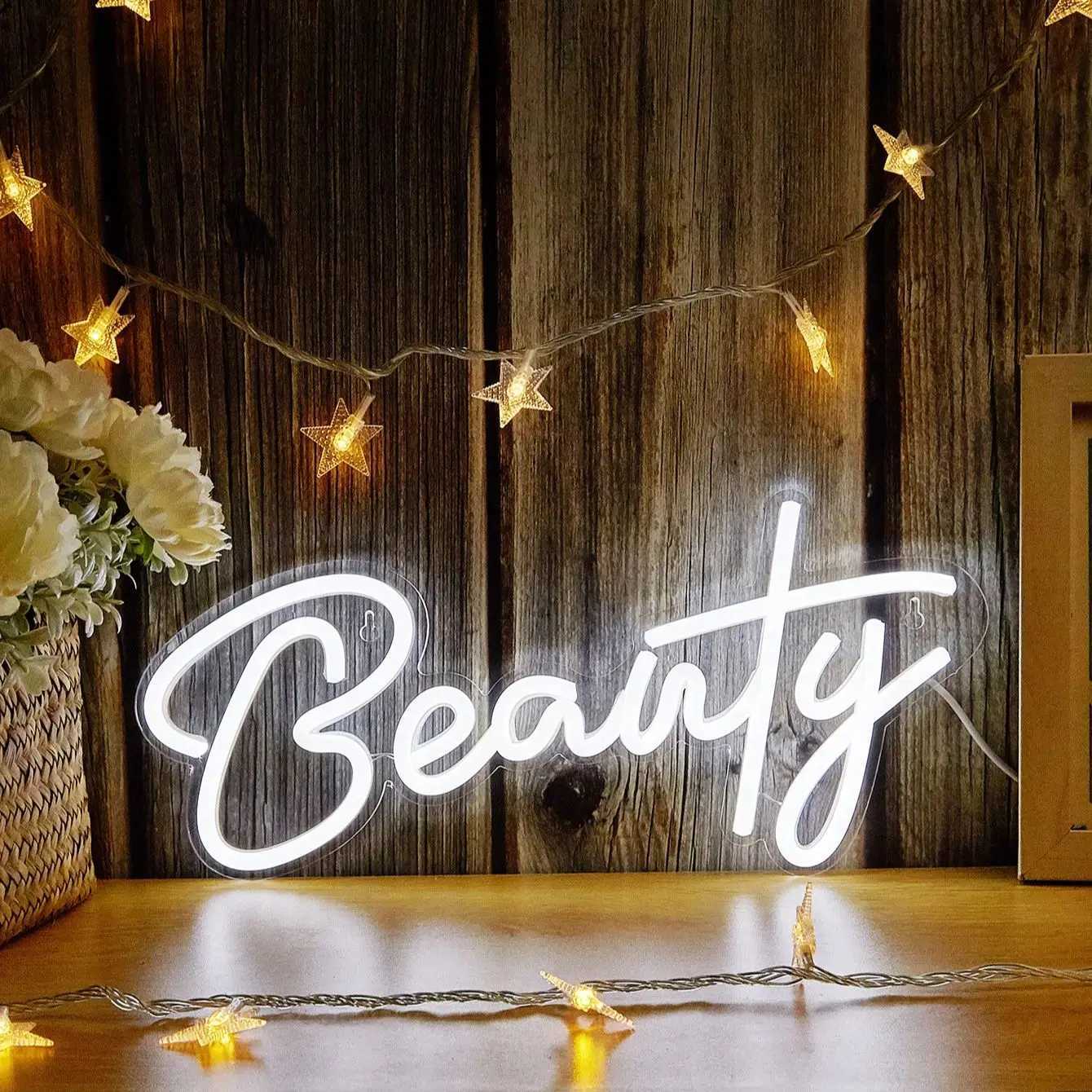 Chi-buy LED Neon Beauty USB Powered Neon Signs Night Light 3D Wall Art Game Room Bedroom Living Room Decor Lamp Signs XJ250602