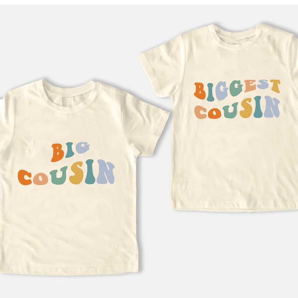 Big Biggest Littler Cousin Retro Toddler Shirt Cousin Crew Matching Shirts Summer Short Sleeve Cousin Crew T-Shirt Family Look T250603